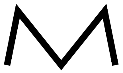 Moving the peaks further from the center in an M