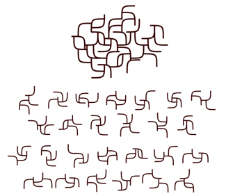 glyphs made of arcs